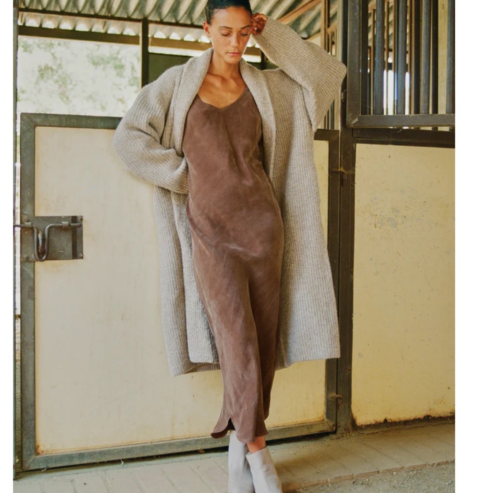 Ozma Japanese cupro slip dress Manzanita